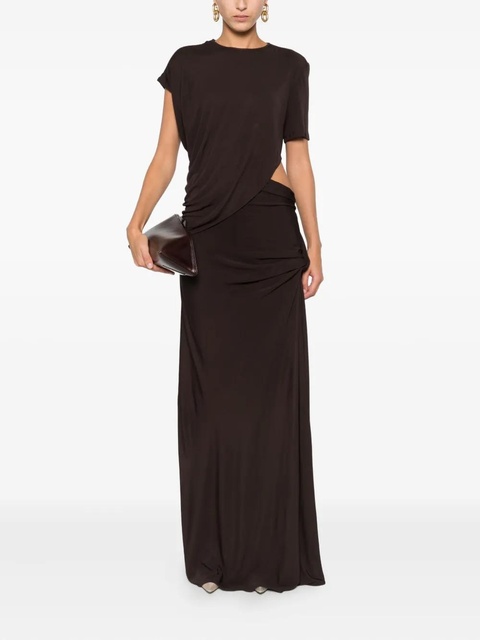 Christopher Esber twisted cut-out maxi dress - Brown - zdjęcie produktu nr 2