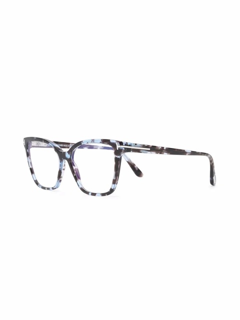 TOM FORD Eyewear tortoiseshell-effect cat-eye glasses - Brown - zdjęcie produktu nr 2