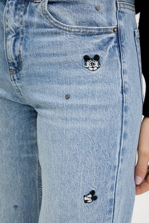 Desigual jeansy MINIMI damskie high waist 25WWDD17 - zdjęcie produktu nr 1