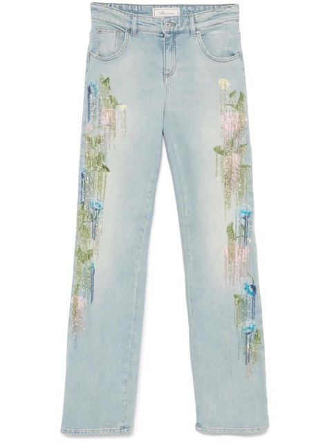 Blumarine bead-tassel jeans - Blue - zdjęcie produktu nr 1