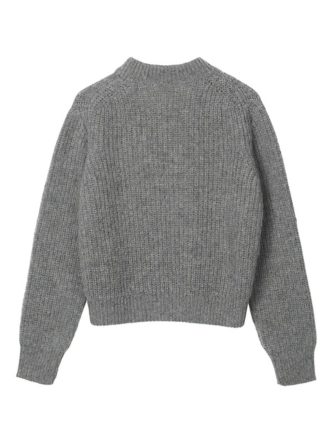 Cecilie Bahnsen Bega fisherman knit flower appliqué pullover - Grey - zdjęcie produktu nr 2