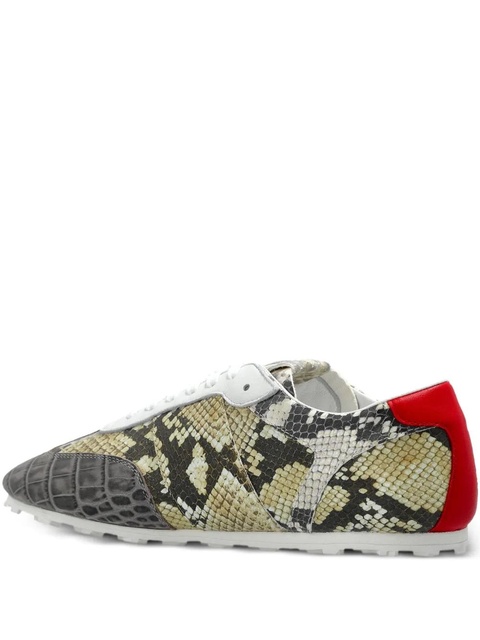 Marni crocodile-effect sneakers - Grey - zdjęcie produktu nr 1