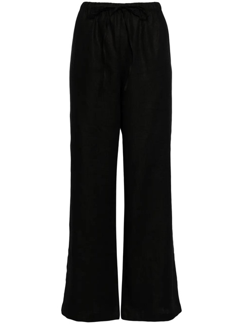 Reformation Olina linen trousers - Black - zdjęcie produktu nr 1