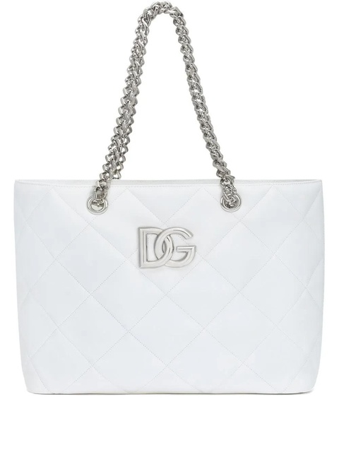 Dolce & Gabbana 3.5 quilted shopper bag - White - zdjęcie produktu nr 1