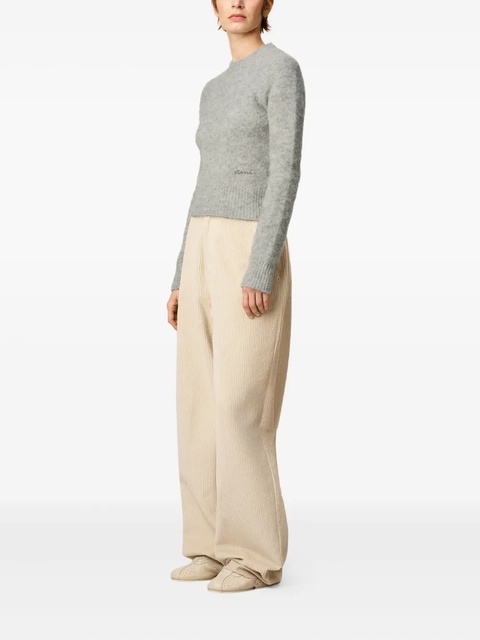 AMI Paris logo-embroidered sweater - Grey - zdjęcie produktu nr 2