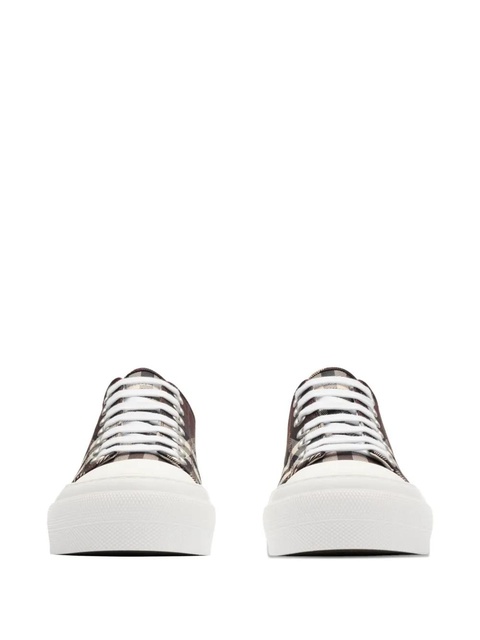 Burberry check-pattern low-top sneakers - Brown - zdjęcie produktu nr 2
