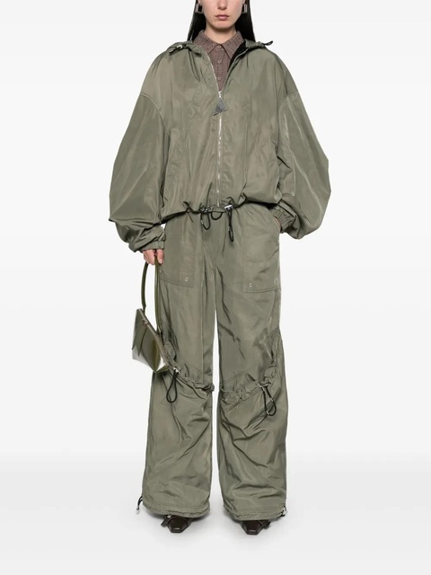 The Attico hooded bomber jacket - Green - zdjęcie produktu nr 1