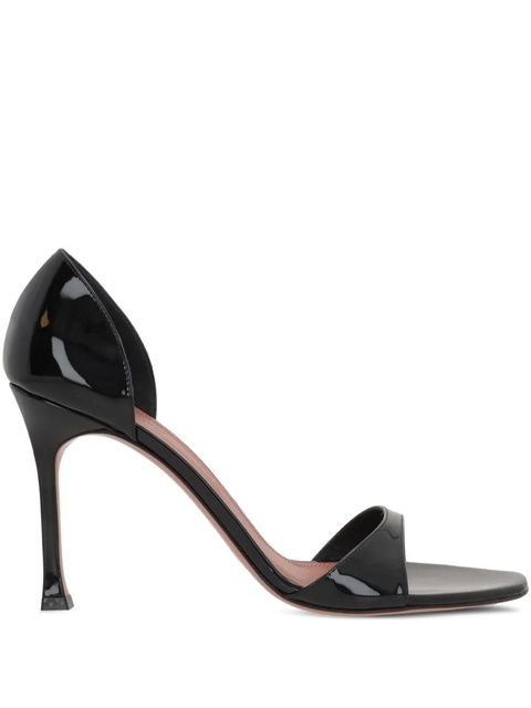 Amina Muaddi 95mm Agnese sandals - Black - zdjęcie produktu nr 1