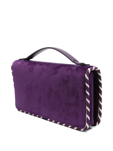 Valentino Garavani small VlLogo Signature clutch bag - Purple - zdjęcie produktu nr 2