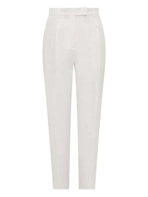 Max Mara pleated tapered trousers - White - zdjęcie produktu nr 1