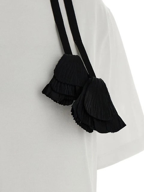 Ferragamo pleated-tassel T-shirt - White - zdjęcie produktu nr 2