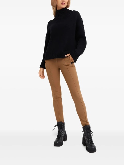 Moncler logo-patch trousers - Brown - zdjęcie produktu nr 1