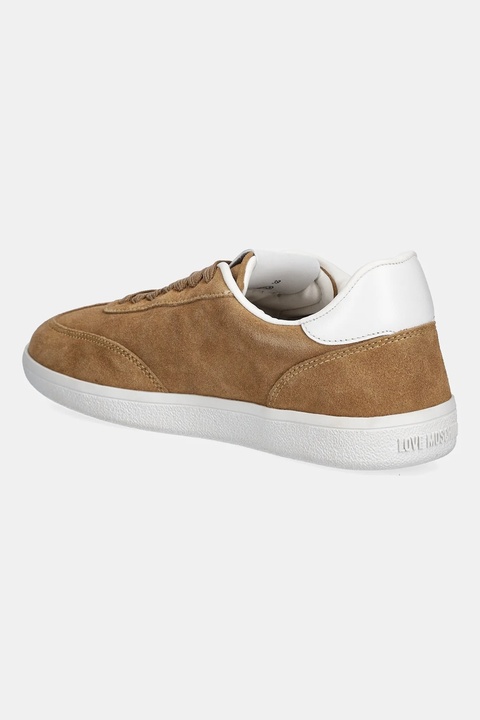 Love Moschino sneakersy zamszowe damskie kolor beżowy JA15112G1NIG0104 - zdjęcie produktu nr 2