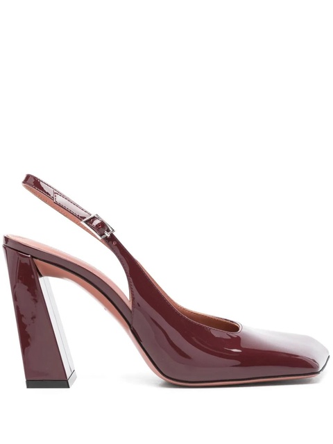 Amina Muaddi 95mm Charlotte slingback pumps - Red - zdjęcie produktu nr 1