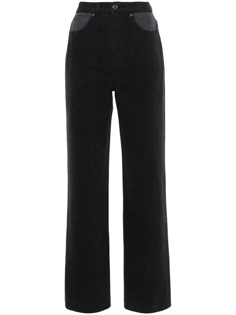 ROTATE BIRGER CHRISTENSEN two-tone tapered jeans - Black - zdjęcie produktu nr 1