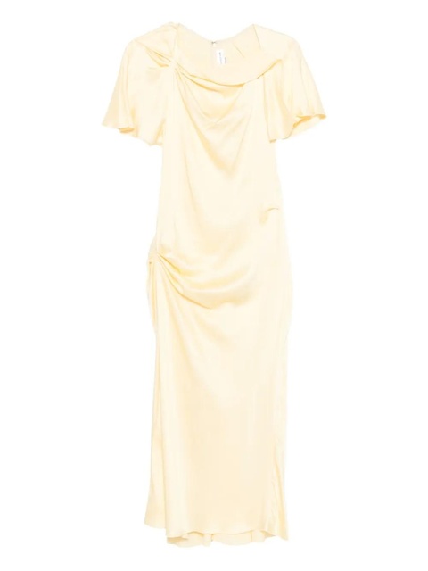 Victoria Beckham draped cowl-neck dress - Yellow - zdjęcie produktu nr 1