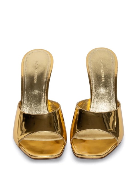 Amina Muaddi 95mm Lupita mules - Gold - zdjęcie produktu nr 2