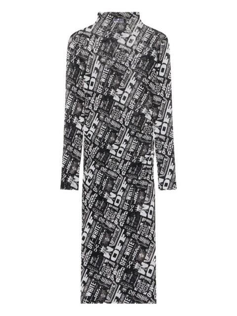 Off-White mesh multilogo dress - Black - zdjęcie produktu nr 1