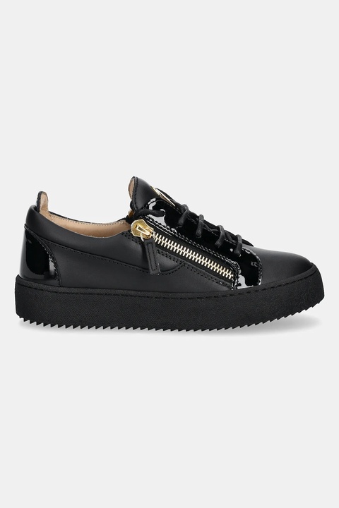 Giuseppe Zanotti sneakersy skórzane May London kolor czarny RW00017.008 - zdjęcie produktu nr 2