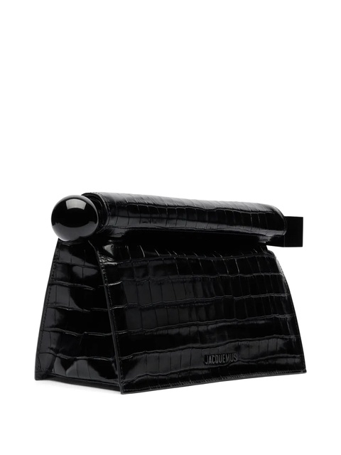 Jacquemus La Pochette Rond Carré clutch bag - Black - zdjęcie produktu nr 2