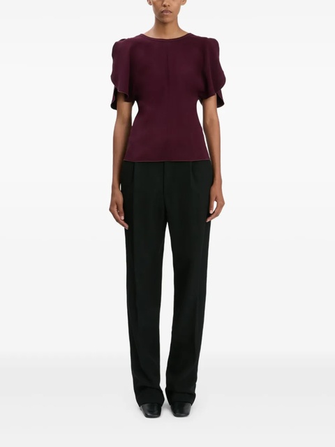 Victoria Beckham draped-sleeve blouse - Red - zdjęcie produktu nr 1