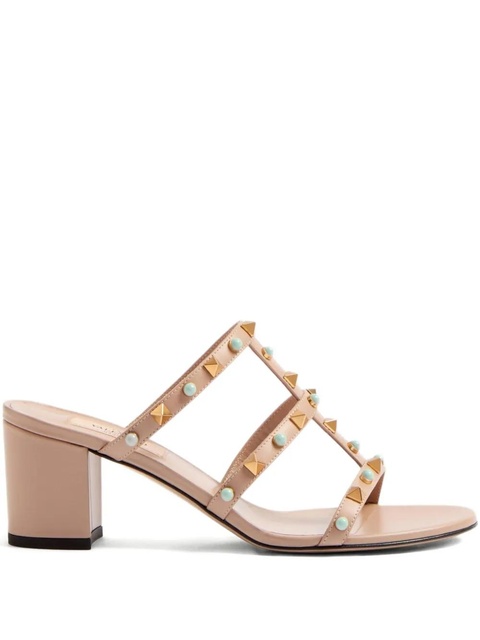Valentino Garavani 60mm Rockstud embellished sandals - Pink - zdjęcie produktu nr 1