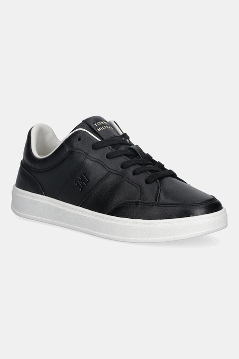 Tommy Hilfiger sneakersy skórzane TH HERITAGE COURT SNEAKER LTR damskie kolor czarny FW0FW09028 - zdjęcie produktu nr 1