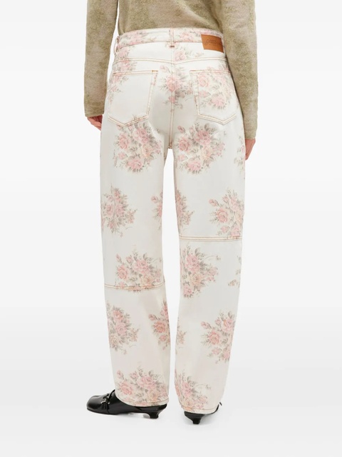 GANNI floral-print panelled jeans - Neutrals - zdjęcie produktu nr 2