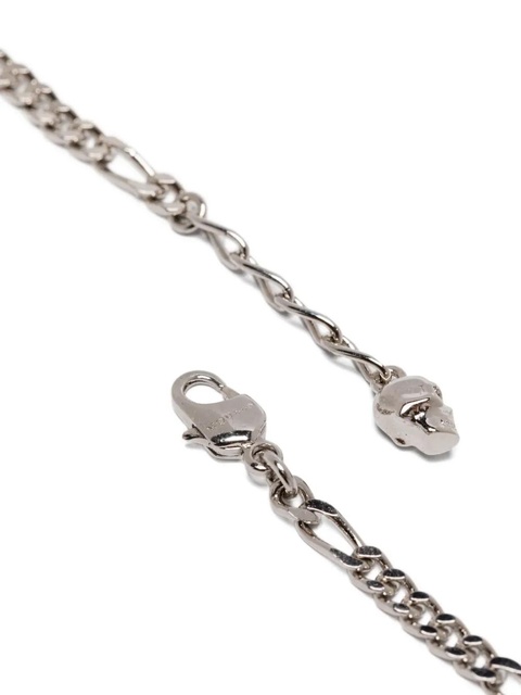 Alexander McQueen skull-charm curb-chain necklace - Silver - zdjęcie produktu nr 1