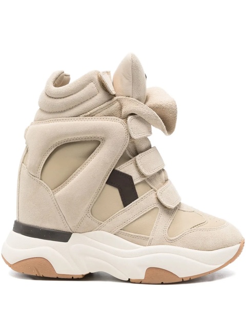 ISABEL MARANT wedge-sole strap sneakers - Neutrals - zdjęcie produktu nr 1