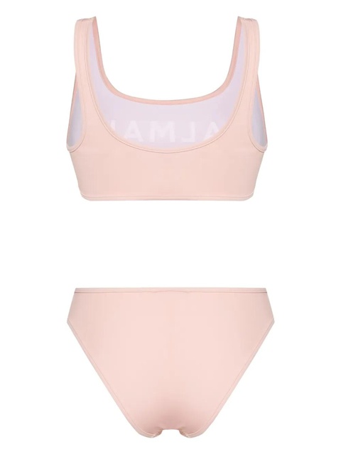 Balmain logo-embroidered bikini set - Pink - zdjęcie produktu nr 2