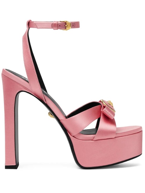 Versace 140mm Gianni Ribbon satin sandals - Pink - zdjęcie produktu nr 1