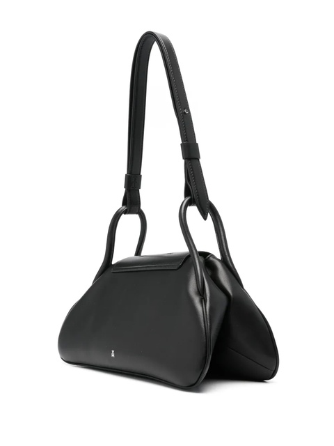 Amina Muaddi Gemini leather shoulder bag - Black - zdjęcie produktu nr 2