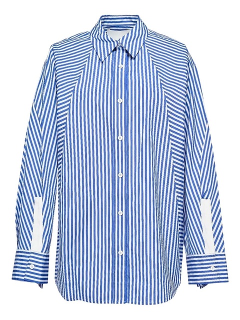 3.1 Phillip Lim striped panelled shirt - Blue - zdjęcie produktu nr 1