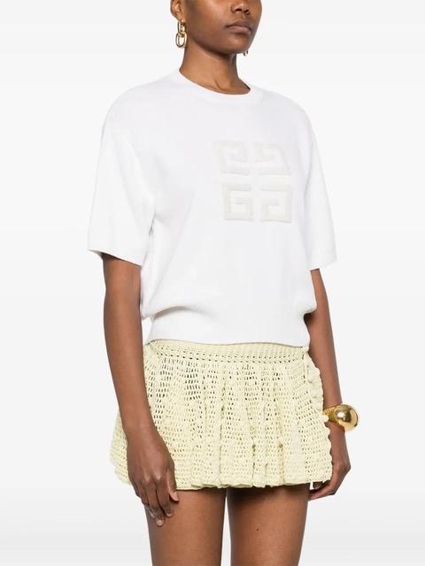Givenchy 4G-detail cashmere top - White - zdjęcie produktu nr 2