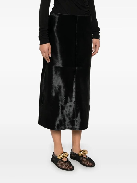 TOTEME A-line midi skirt - Black - zdjęcie produktu nr 2