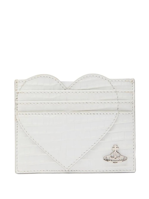Vivienne Westwood heart-shaped leather card holder - White - zdjęcie produktu nr 2