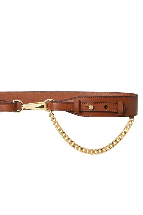 Lauren Ralph Lauren pasek skórzany damski kolor brązowy 412P03413 - zdjęcie produktu nr 1