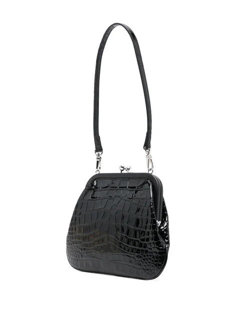 Vivienne Westwood croc-embossed clutch bag - Black - zdjęcie produktu nr 2