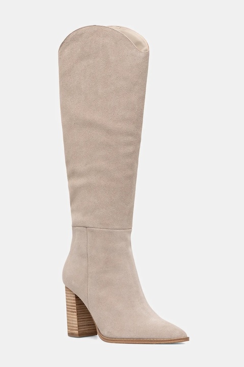 Steve Madden botki Bixby damskie kolor beżowy na słupku 11004834 - zdjęcie produktu nr 2