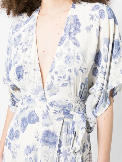 Reformation Winslow draped wrap dress - White - zdjęcie produktu nr 2