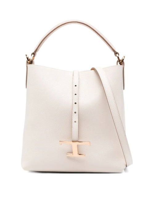 Tod's mini T Timeless leather bucket bag - Neutrals - zdjęcie produktu nr 1