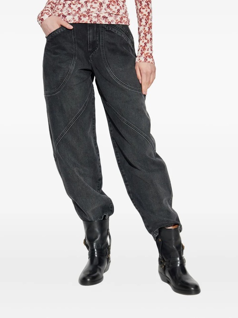 ISABEL MARANT Catarina panelled jeans - Black - zdjęcie produktu nr 2