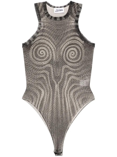 Jean Paul Gaultier Spiral mesh bodysuit - Black - zdjęcie produktu nr 1
