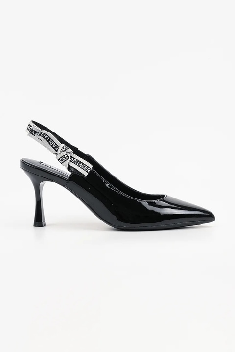 Karl Lagerfeld szpilki skórzane SIENNA kolor czarny KL32708A - zdjęcie produktu nr 1