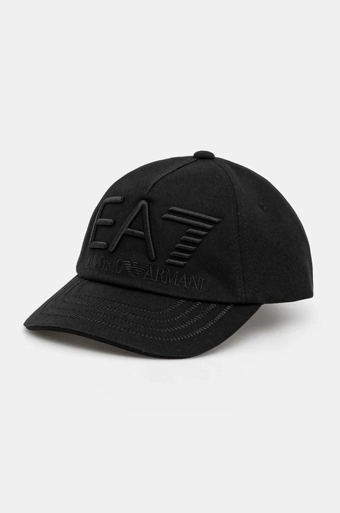 EA7 Emporio Armani czapka z daszkiem kolor czarny z aplikacją AF13150.7X000052 - zdjęcie produktu nr 1