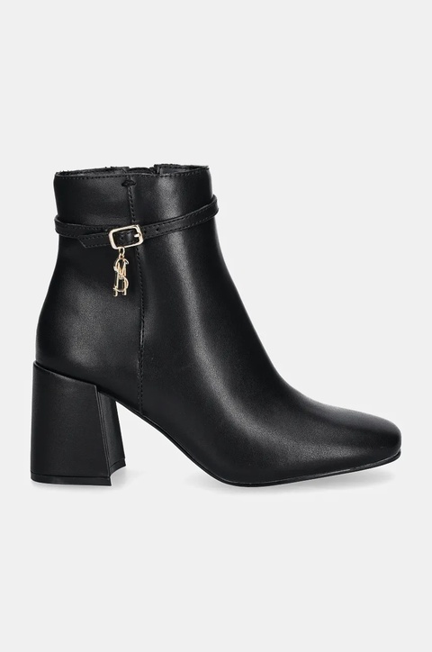 Steve Madden botki Risa-E damskie kolor czarny na słupku SM19000116 - zdjęcie produktu nr 2