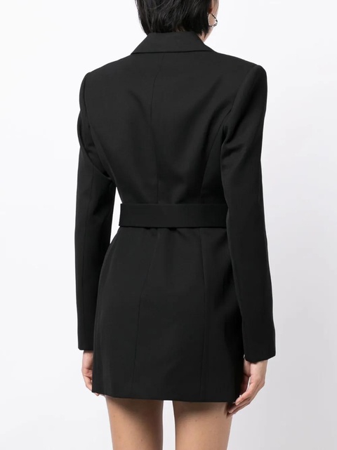 Alexander Wang logo-embroidered belted blazer dress - Black - zdjęcie produktu nr 2