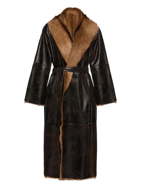 Magda Butrym belted wrap coat - Brown - zdjęcie produktu nr 1