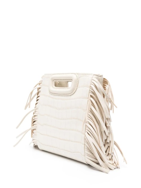 Maje mini M crocodile-embossed tote bag - Neutrals - zdjęcie produktu nr 2